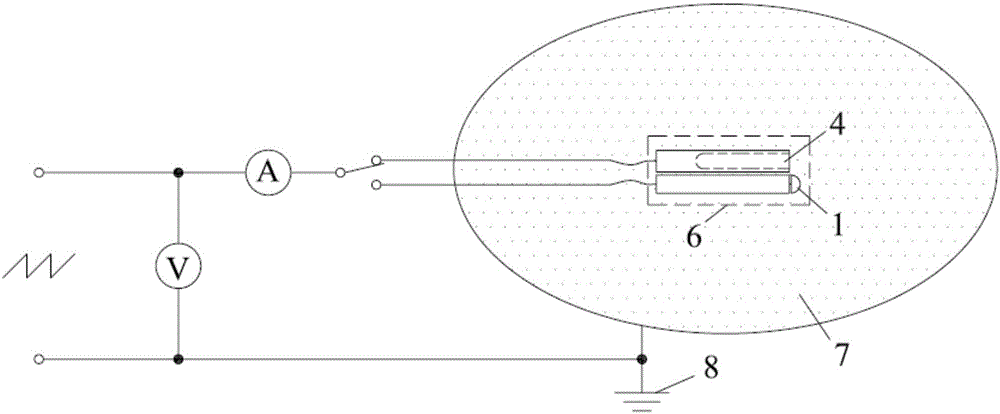 Convex-and-concave probe and plasma diagnosis method thereof