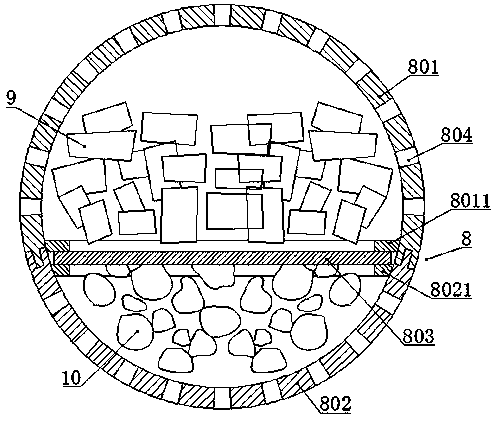 Suspended packing device of wastewater treatment pond