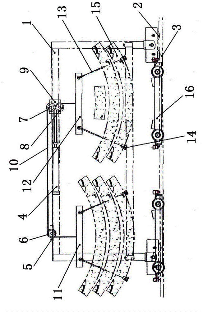 Shield machine segment quick unloading device