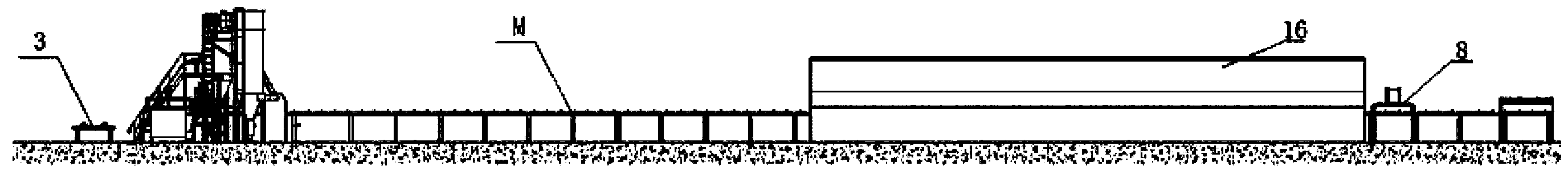 Reinforced glass fiber plasterboard automatic production line