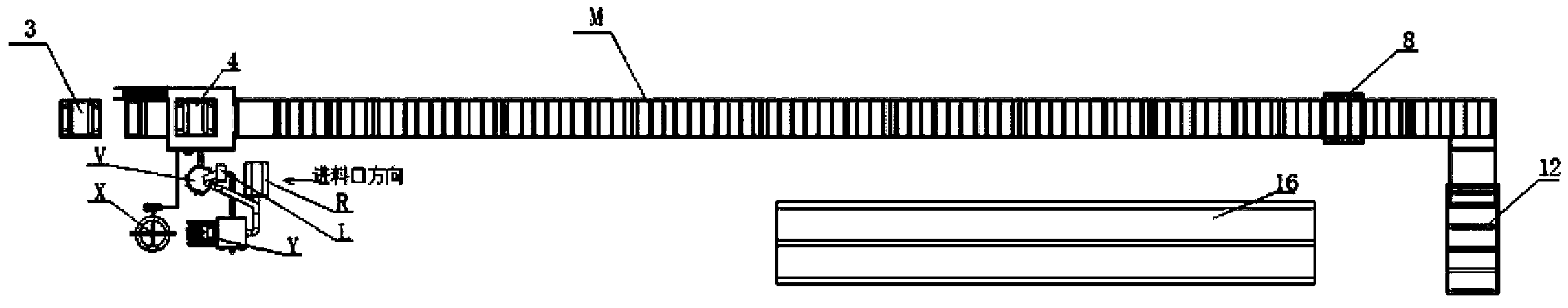 Reinforced glass fiber plasterboard automatic production line