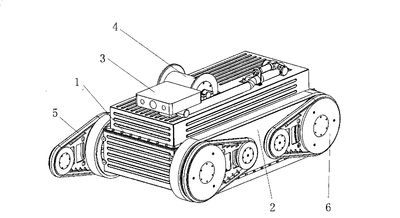 Search and rescue robot used in pit