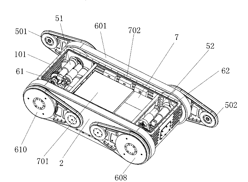 Search and rescue robot used in pit