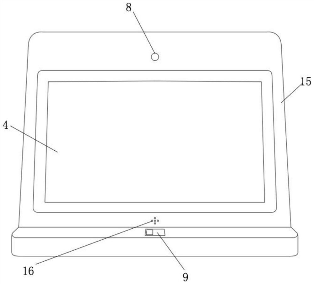 Double-screen machine for psychological research and judgment system of supervised person in public security prison