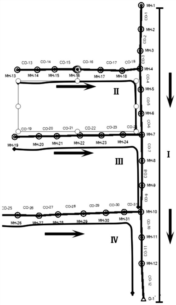 Pipe network topological relation checking and repairing method