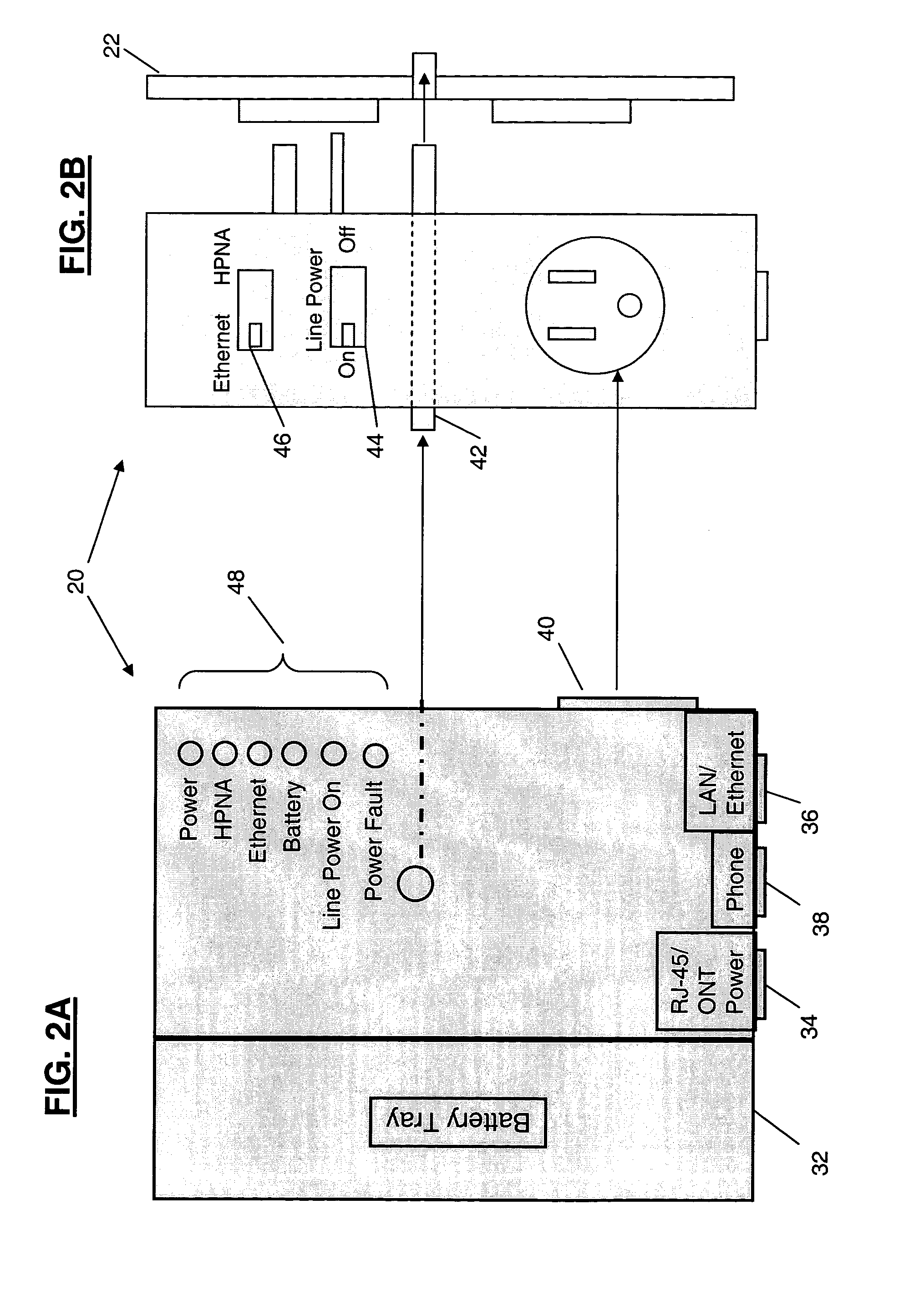 Power adapter and broadband line extender system and method