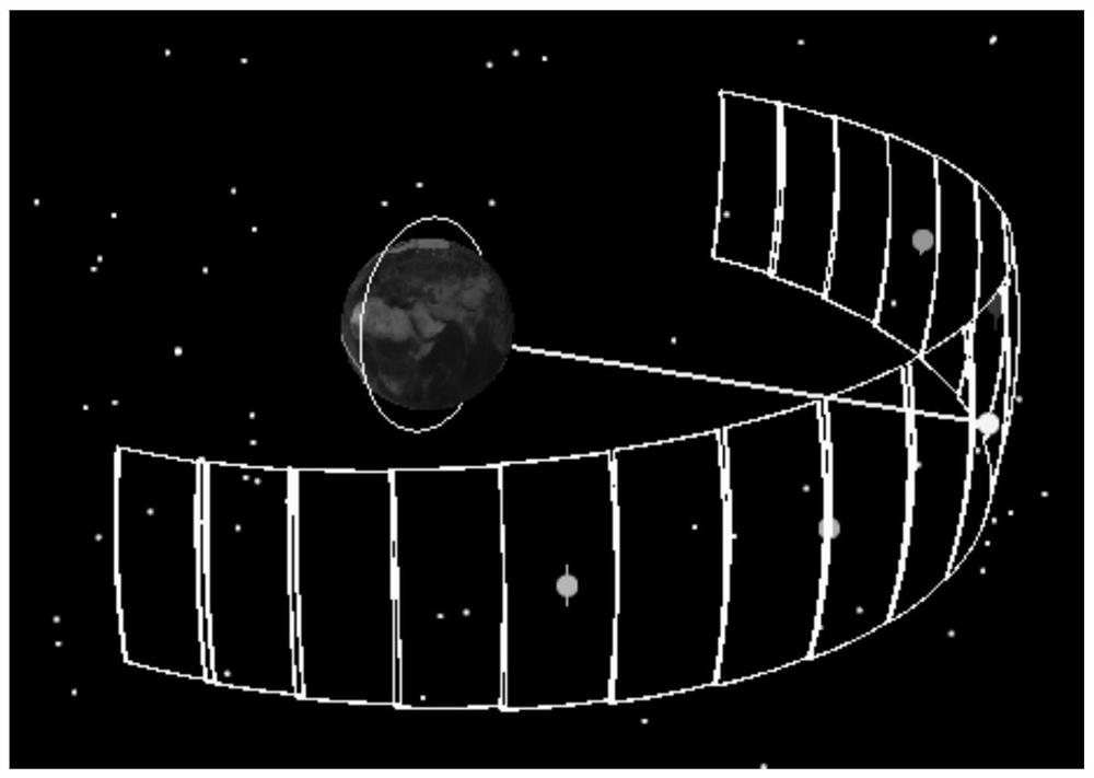 High-earth-orbit space debris rapid traversal space-based optical observation system and method