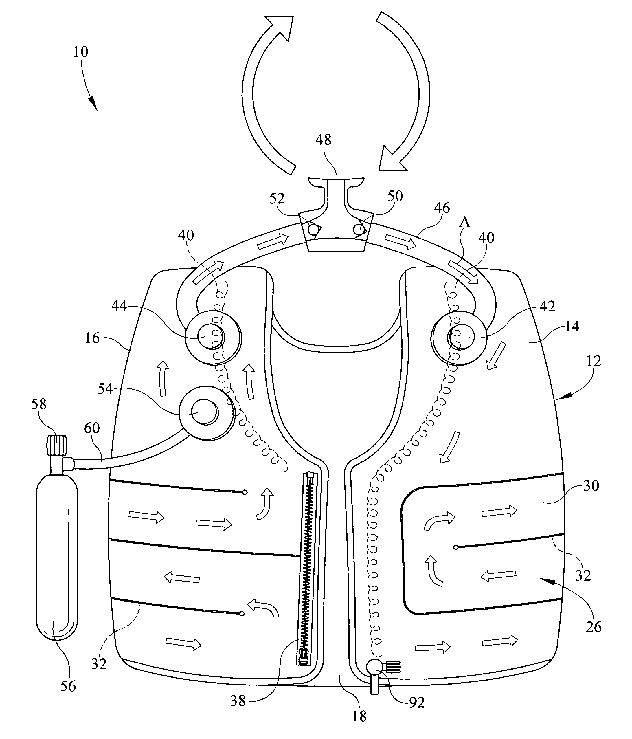 Wearable rebreathing apparatus