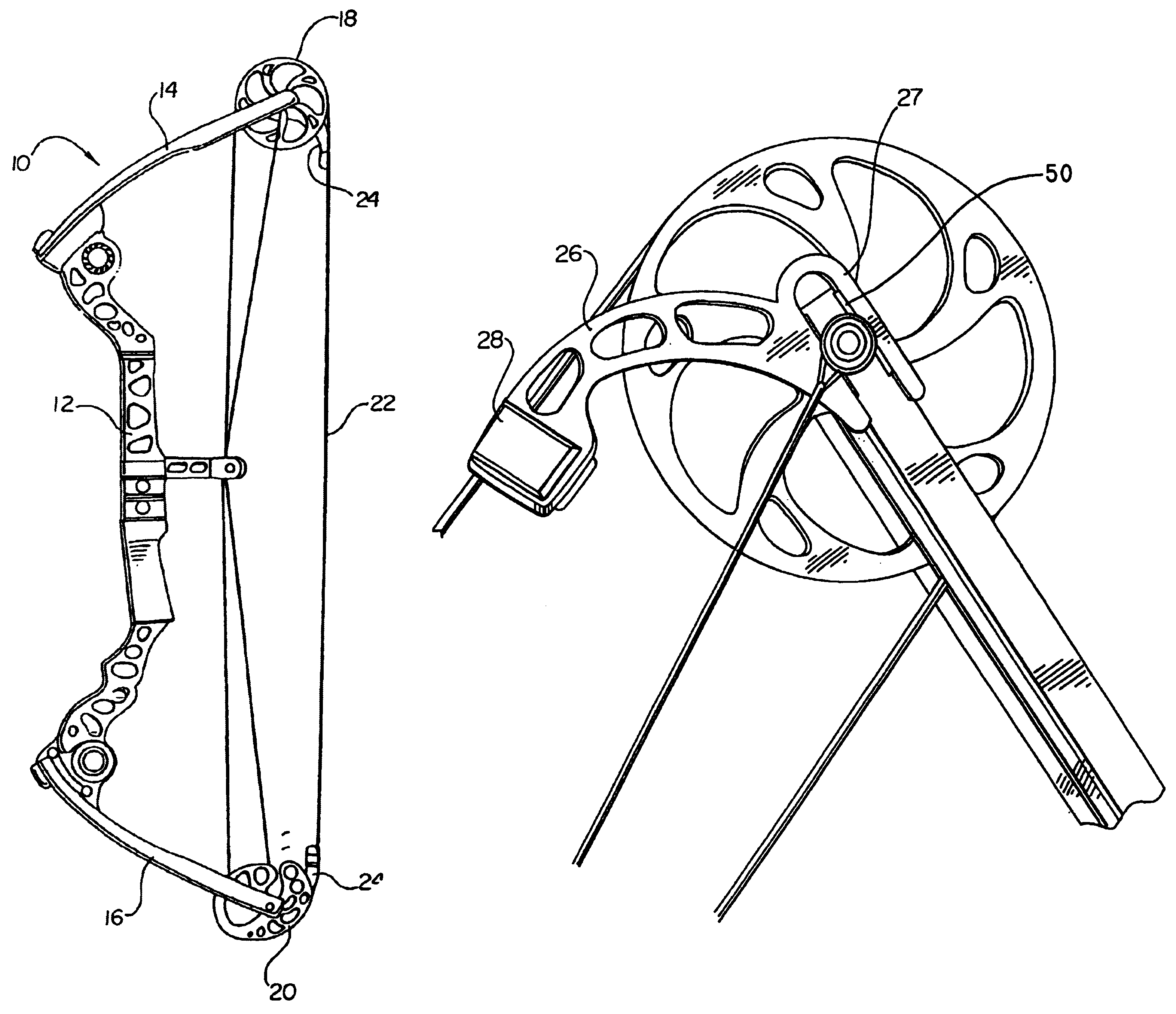 Bow string vibration suppressor