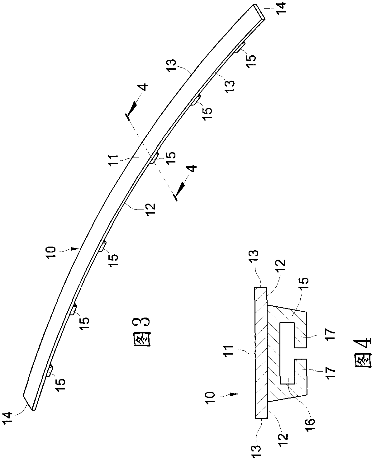 Docile non-bracket type windscreen wiper structure