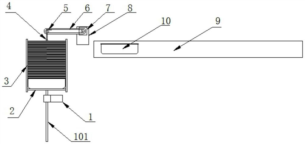 Automatic feeding device for bulk traditional Chinese medicine dispensing medicine boxes