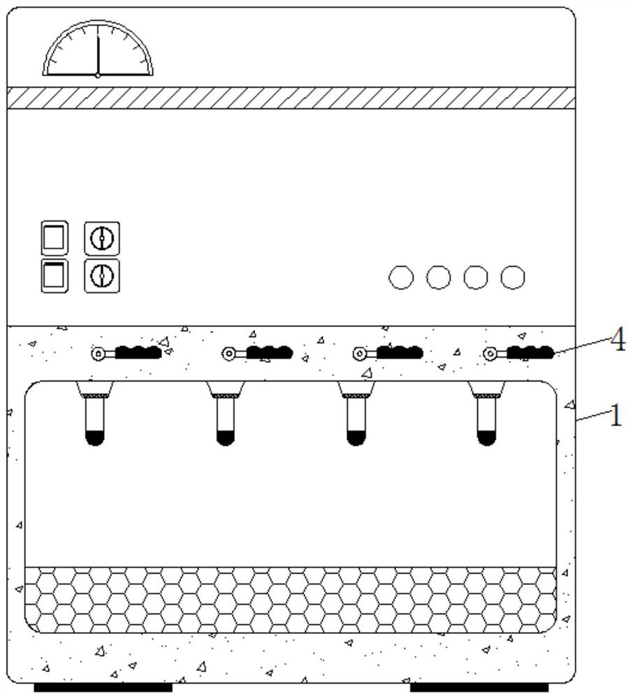 Direct drinking water conveying device capable of solving problems that water cannot be automatically added and cannot be quantitatively discharged