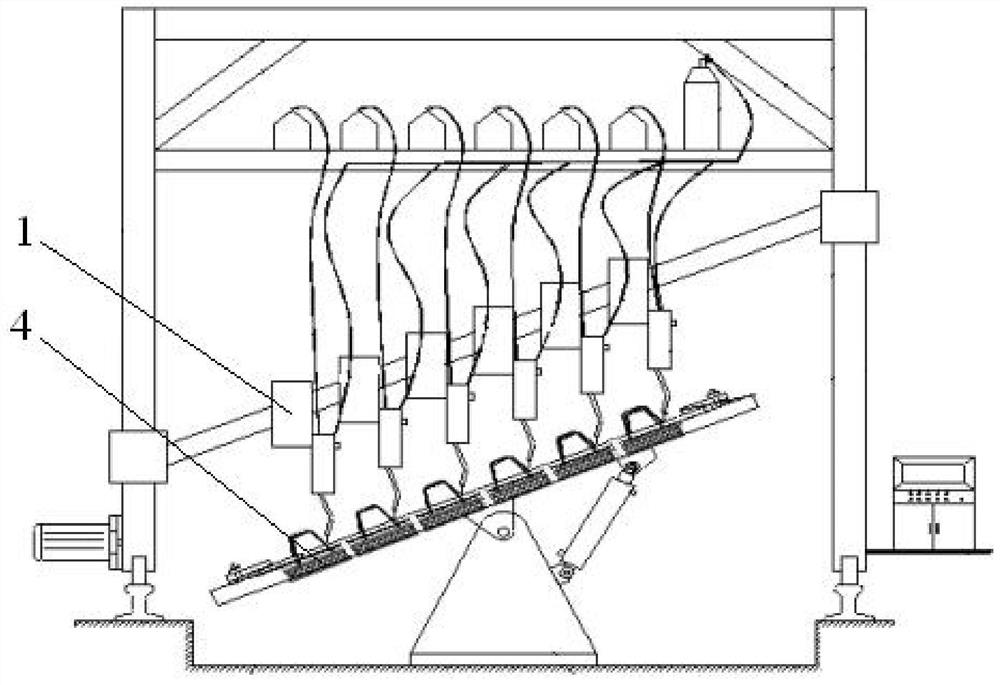 A bridge steel automatic welding machine