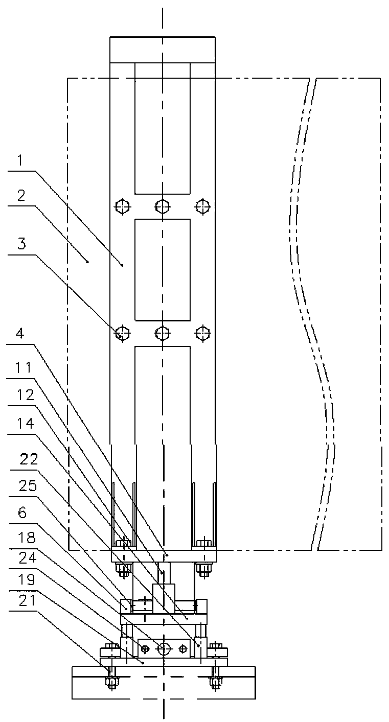 A bridge alignment multi-dimensional adjustment device