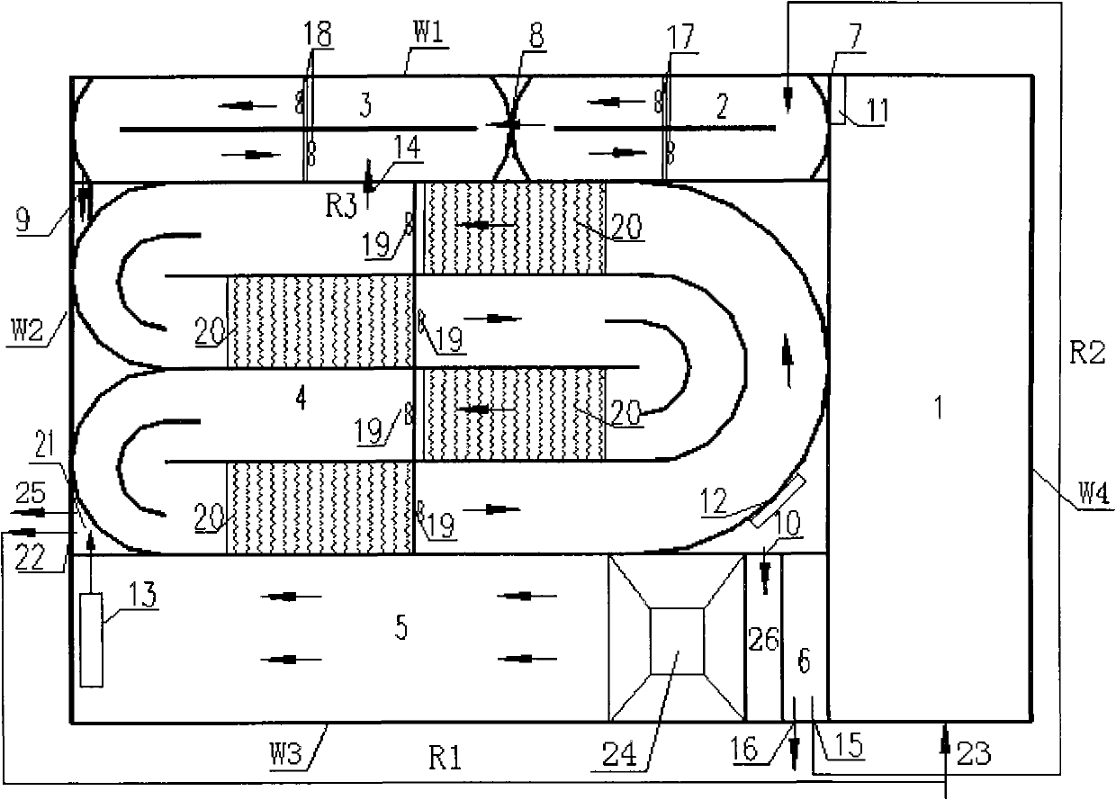 Anaerobic microporous aerator oxidation ditch reactor and sewage treatment method