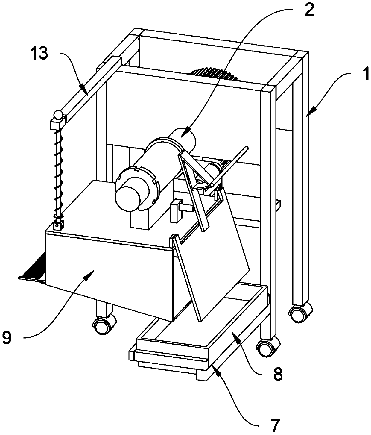 Picking device for leek flowers