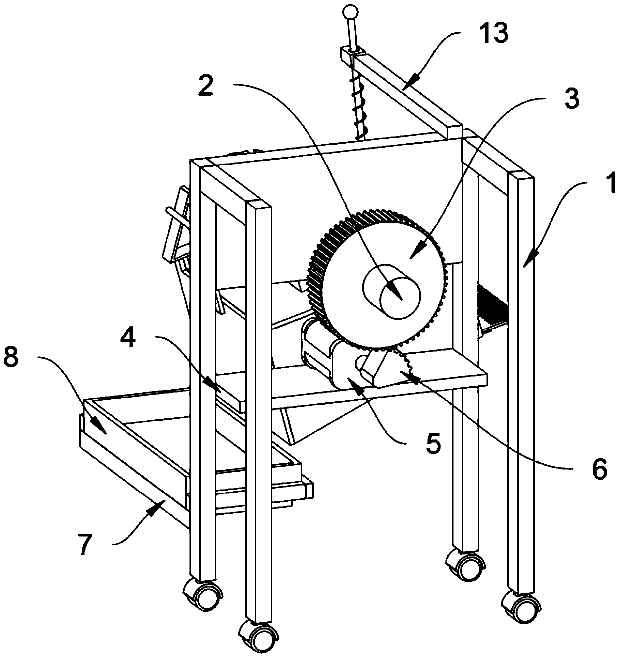 Picking device for leek flowers