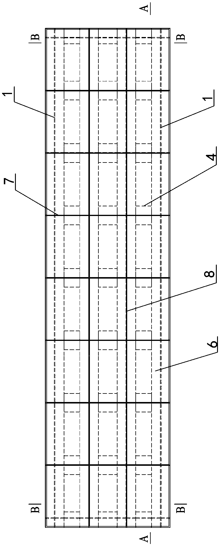 Modular subgrade box and steel trestle platform structure and construction method thereof