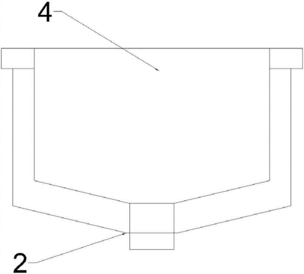 Sedimentation tank easy to clean