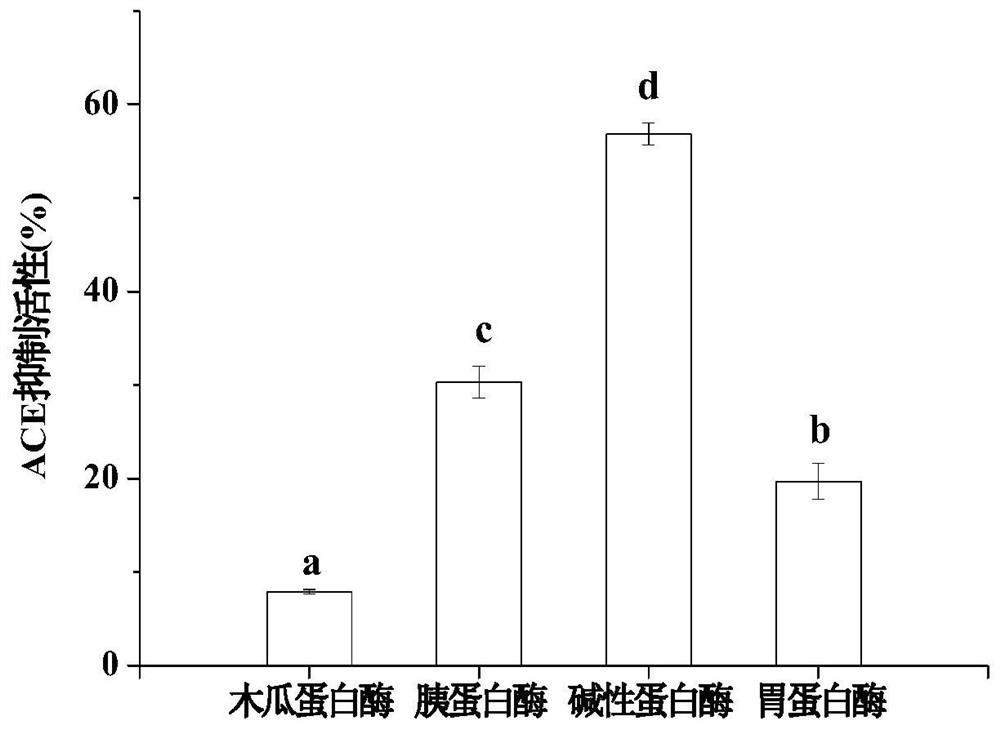 Method for preparing food-borne ACE inhibitory peptide through frequency sweep ultrasonic coupling enzymolysis