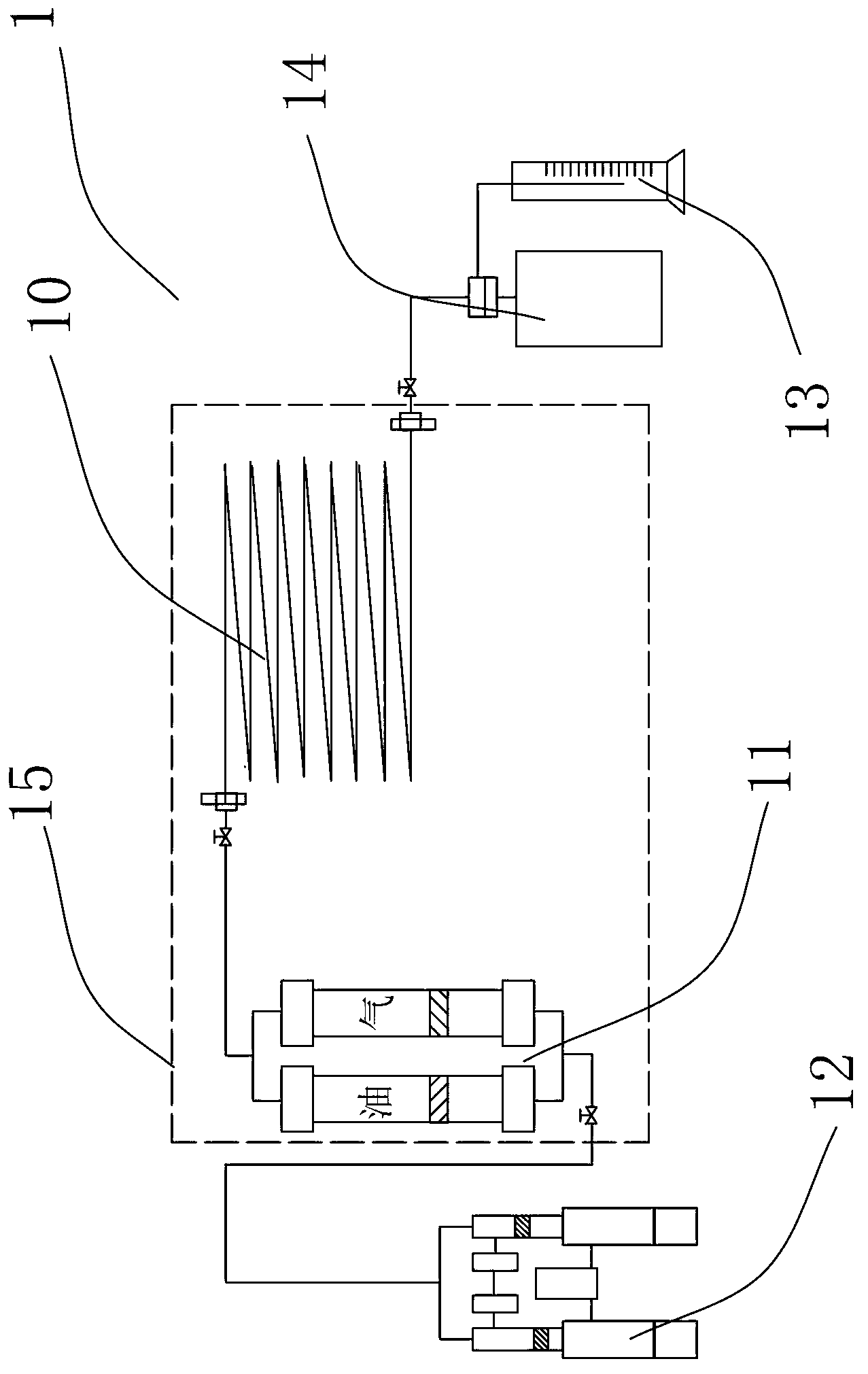 Multi-tube type minimum mixed-phase pressure measuring method and device