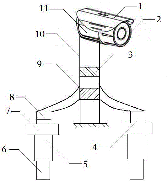 Wireless monitoring camera for island based on wave power generation