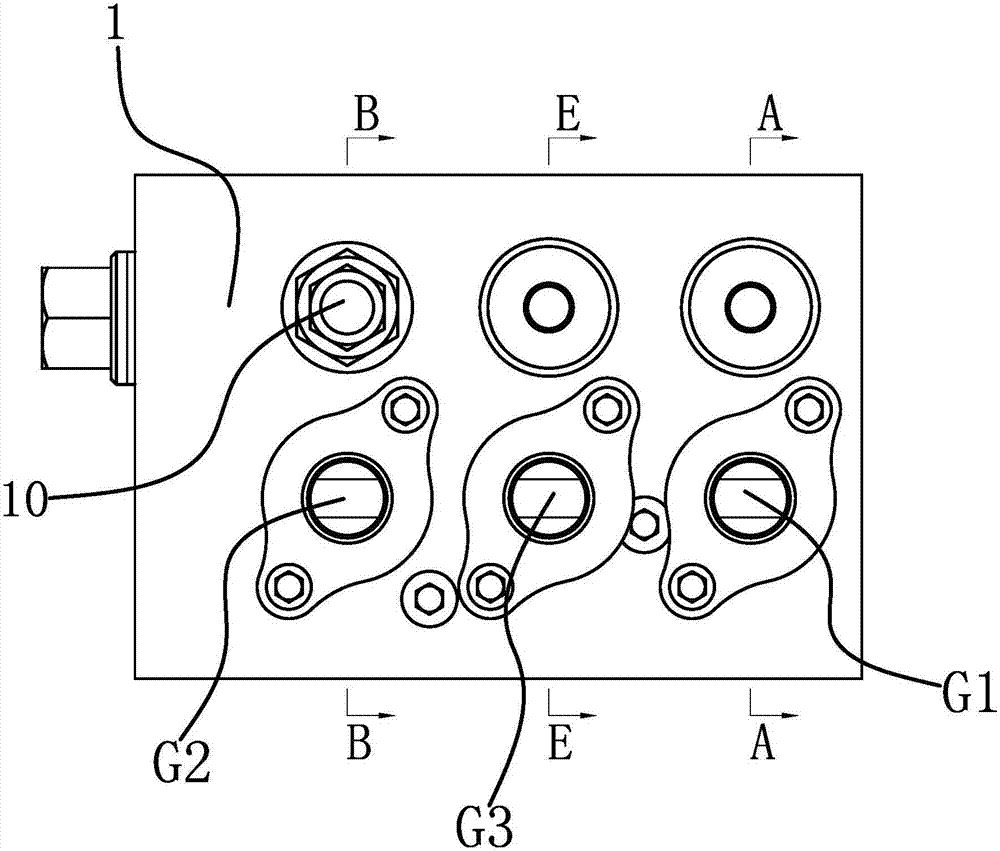 Manual control valve of harvester