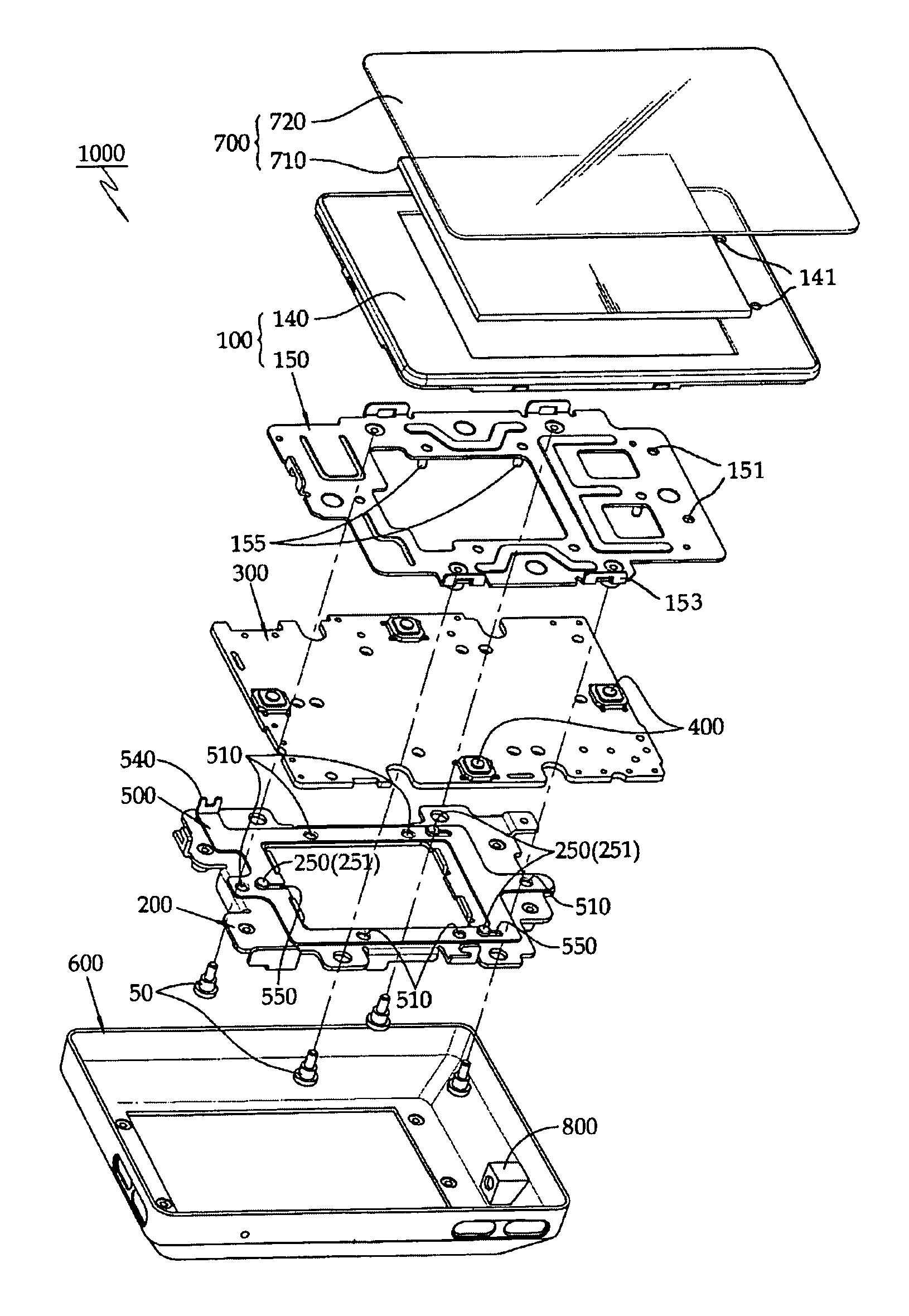 Portable multimedia device with display bracket switch and method of operating the same