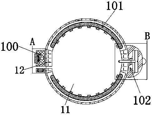 Blood pressure monitoring and alarming device for human bodies in motion state