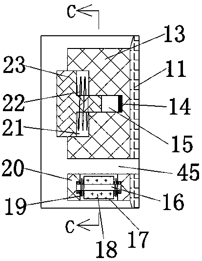 Blood pressure monitoring and alarming device for human bodies in motion state