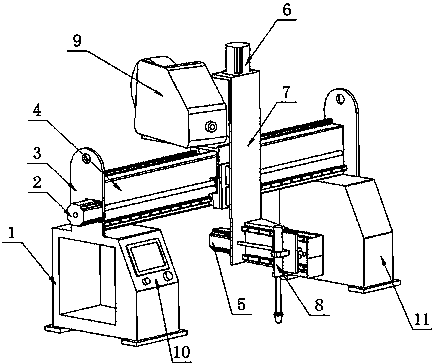 Tire breaking roller special welding machine