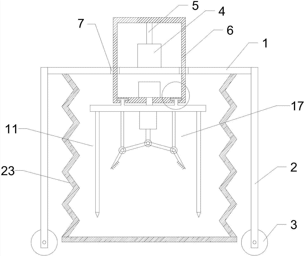 Device of efficient mining of tree stump and tree root