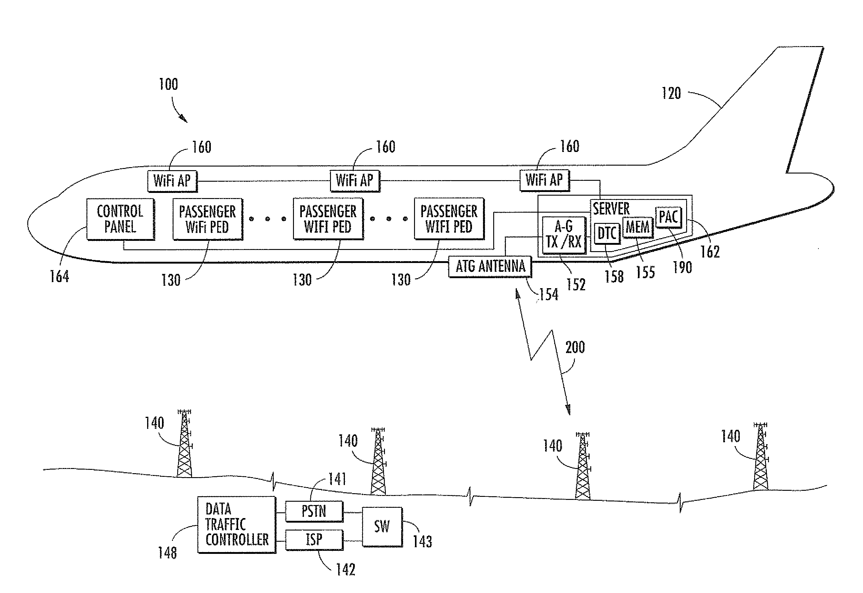 Communications interface device for personal electronic devices (PEDS) operating on a general aviation aircraft and associated methods