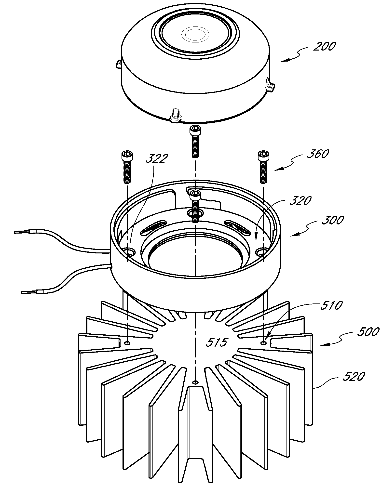 LED light module for use in a lighting assembly