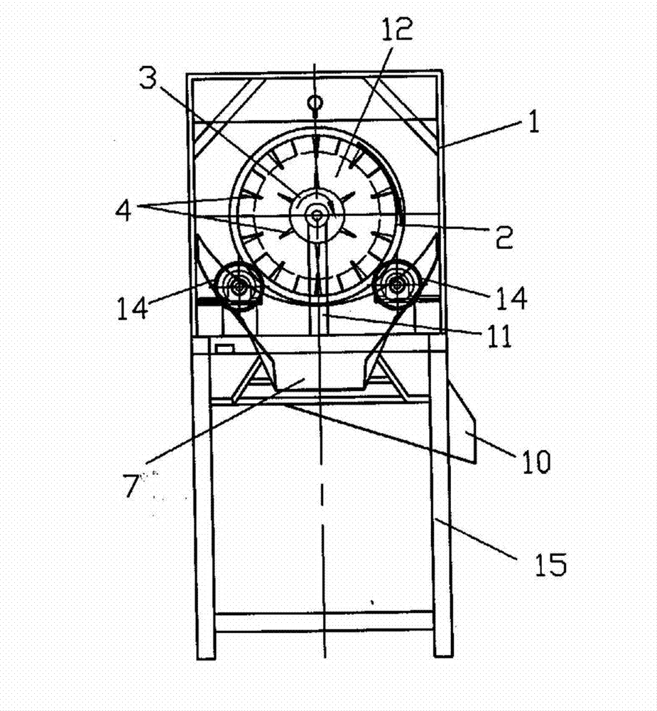 Wet-process unpacking and separating device