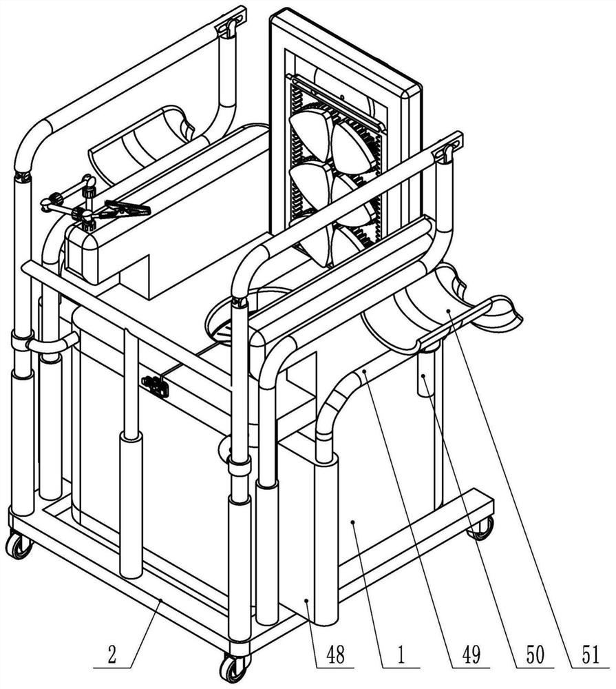 Fumigating device for relieving gynecological tumor pain