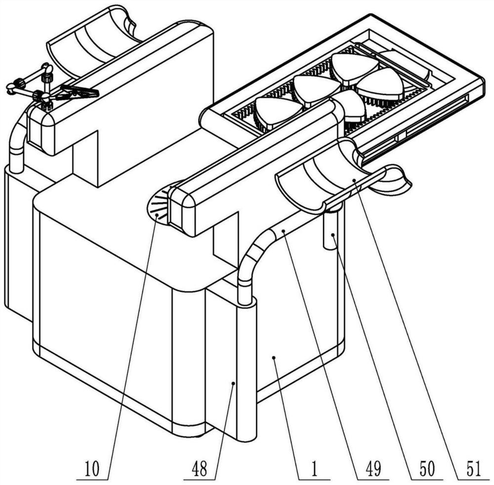 Fumigating device for relieving gynecological tumor pain