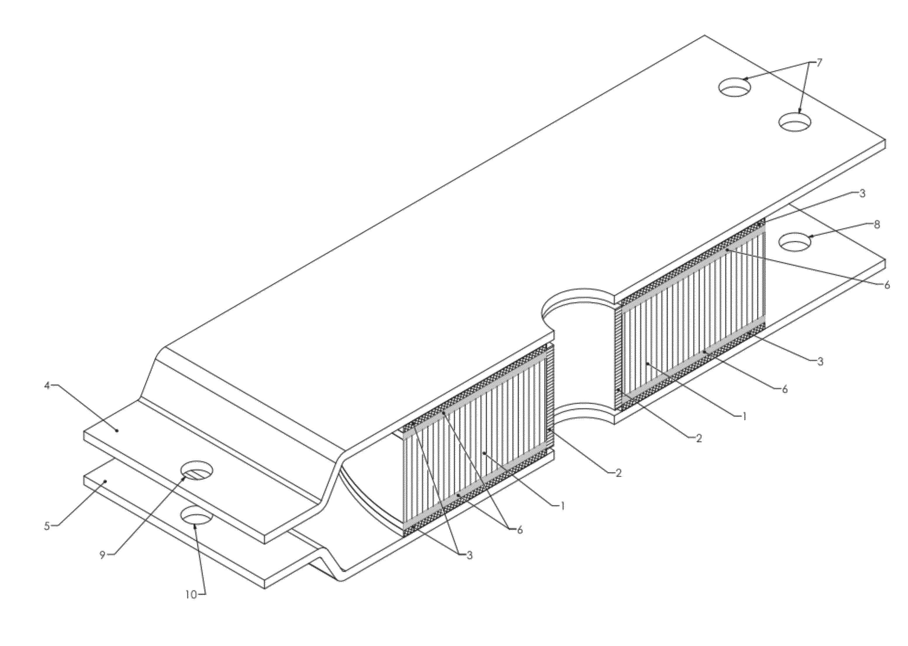 Capacitor Used as Insulating Spacer for a High Current Bus Structure