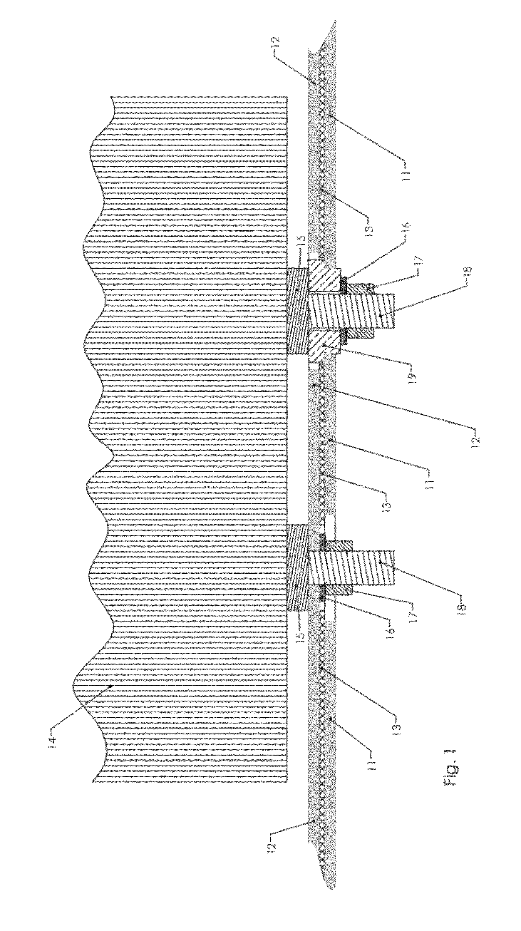 Capacitor Used as Insulating Spacer for a High Current Bus Structure