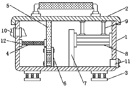 Kitchen sewage oil and water separation treatment device convenient to clean