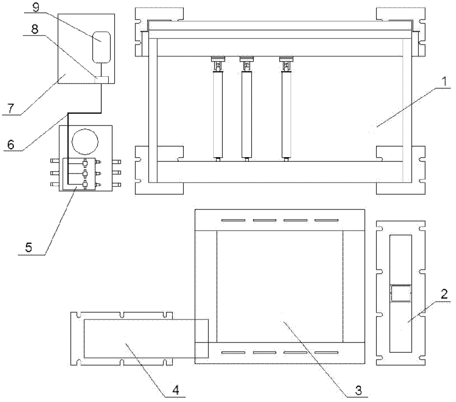 Test device for comprehensive test of occupant restraint system