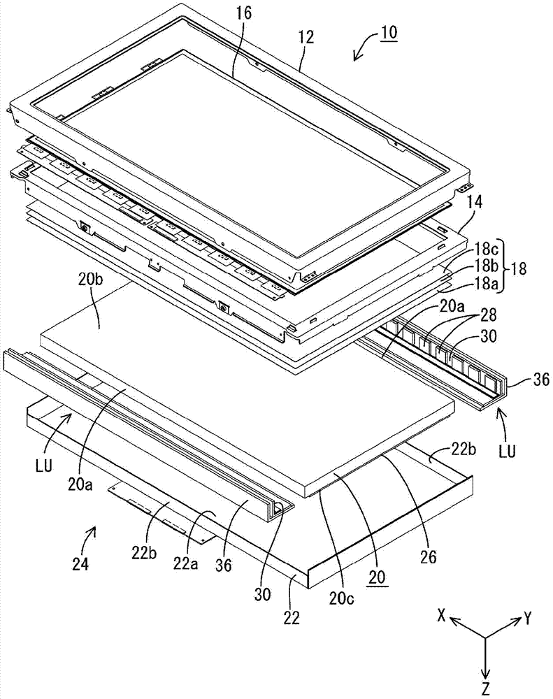 Illumination device, display device, and television reception device