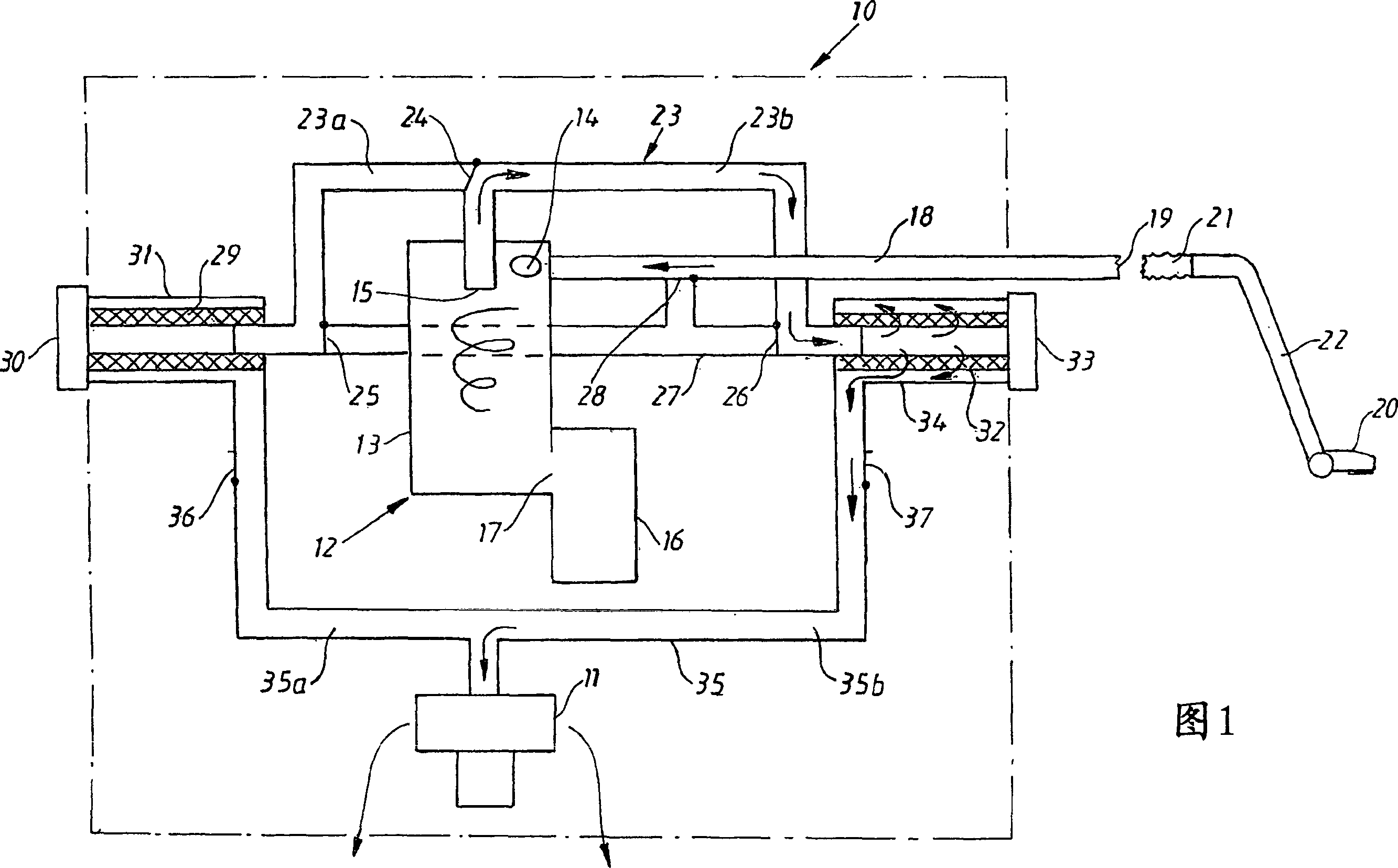 Filter cleaning system for a vacuum cleaner