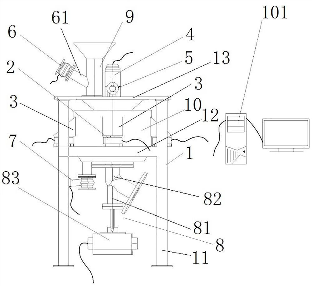 Lime underfiring degree on-line detection device