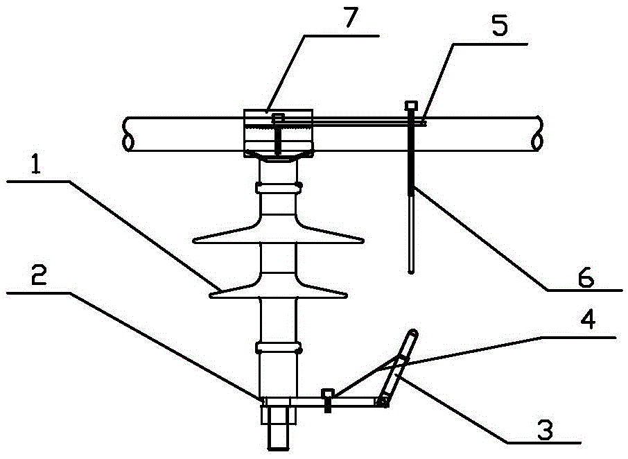 Pressure plate insulator adapted lightning protection equipment