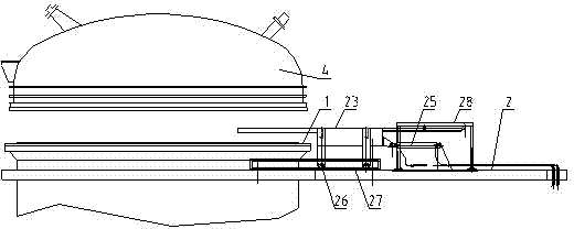 Vacuum refining method for molten steel by using two-tank single-cover type VD refining furnace