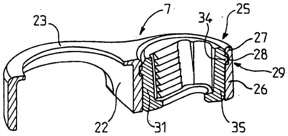 Device and system for securing vertebrae to rods