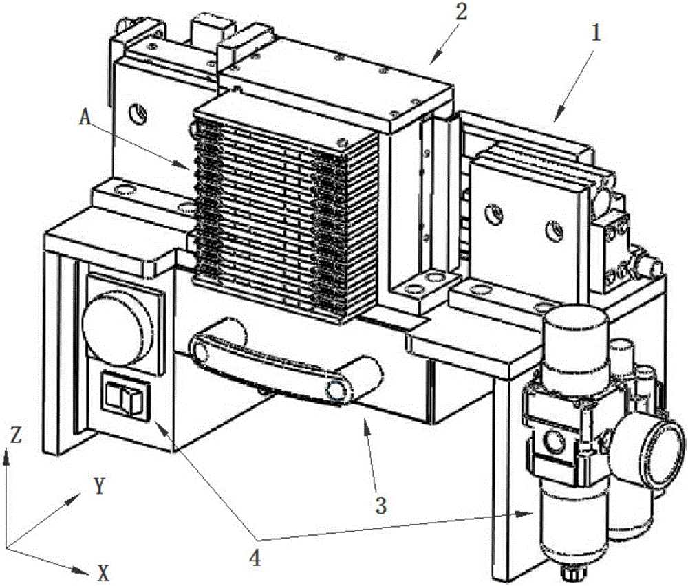 Detaching device