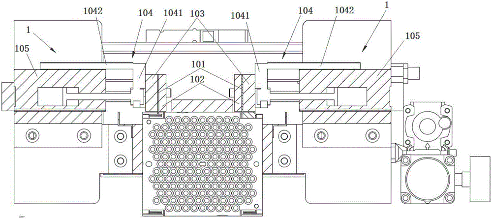 Detaching device