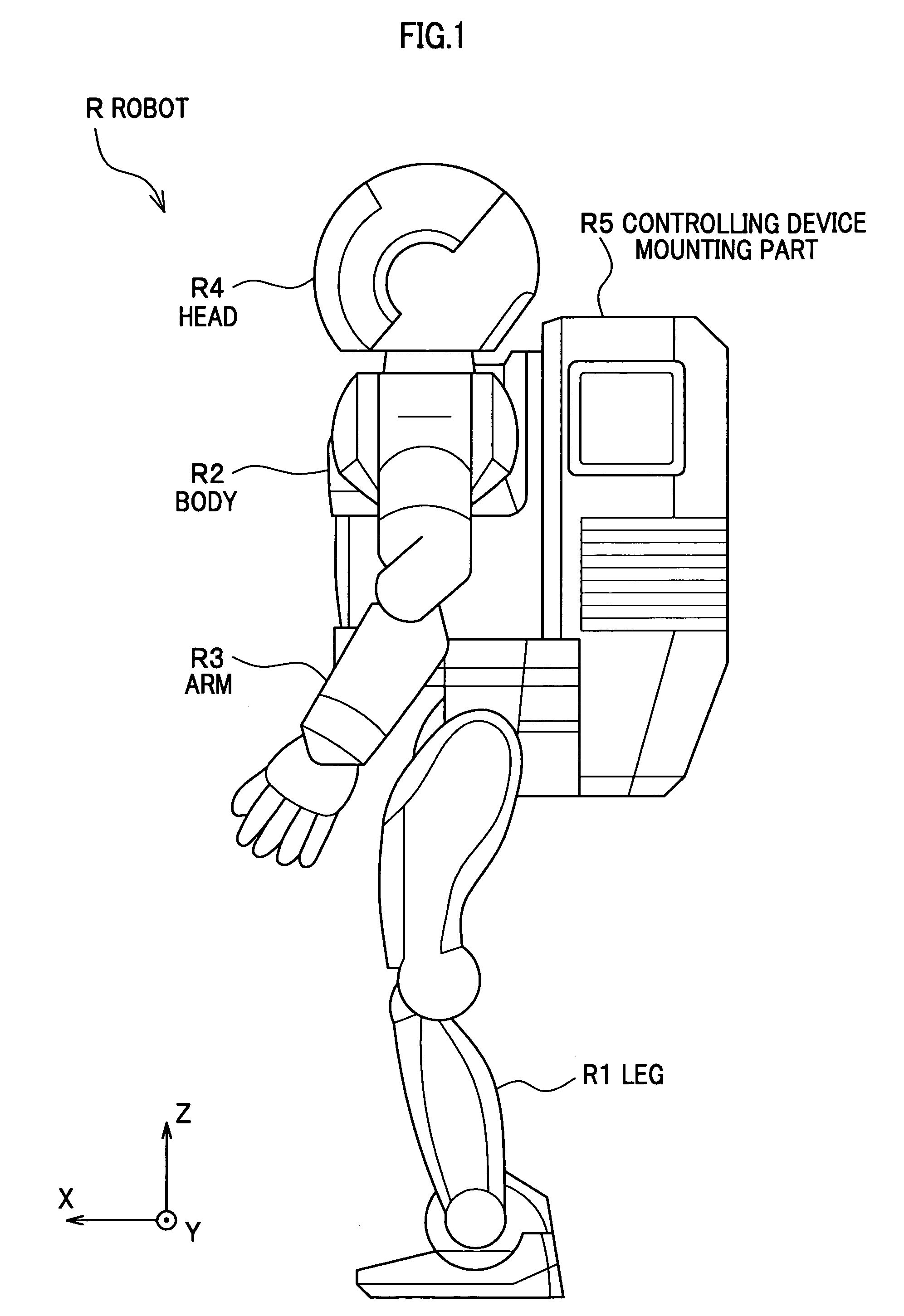 Leg type mobile robot